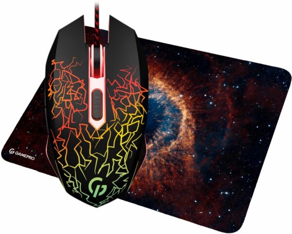 Мышь GamePro GS347 (Black) + коврик