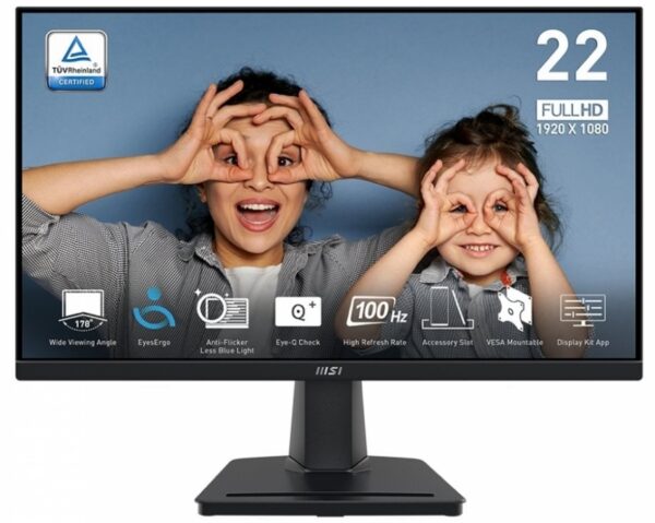 Монитор MSI 21.5" Pro MP225V VA Black 100Hz
