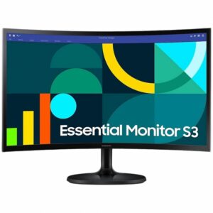 Монитор Samsung 24" Essential S3 LS24D360 (LS24D360GAIXCI) VA Black Curved 100Hz