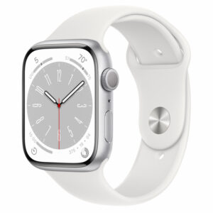 Apple Watch Series 8 41mm Silver Aluminum Case with White Sport Band (MP6K3)