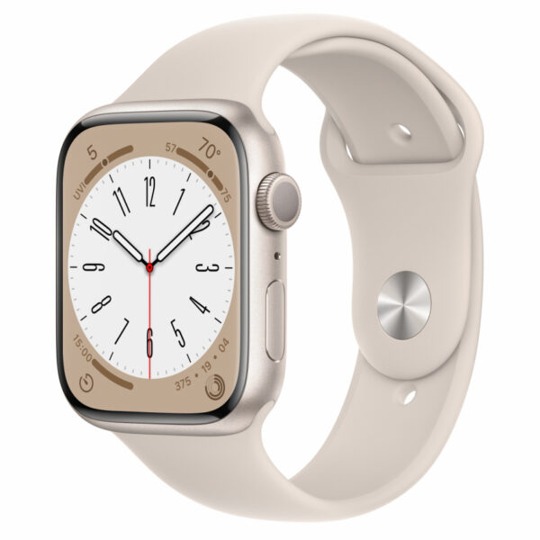 Б/У Apple Watch Series 8 41mm Starlight Aluminum Case with Starlight Sport Band S/M (MNU93)