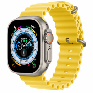 Apple Watch Ultra 49mm GPS + LTE Titanium Case with Yellow Ocean Band (MNH93/MNHG3)