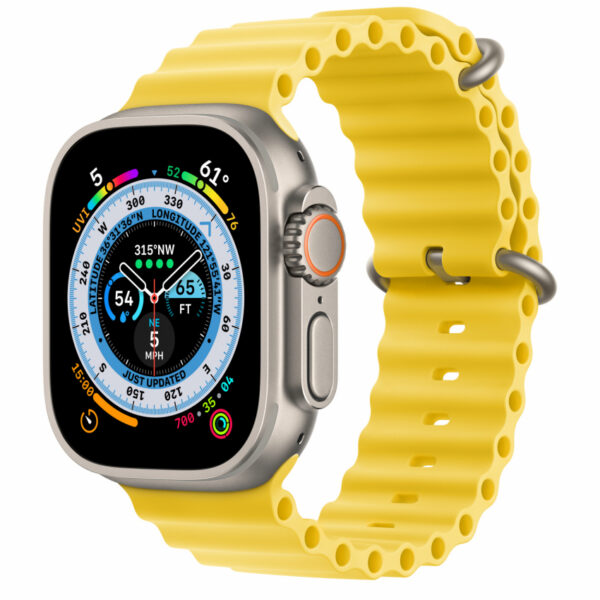 Apple Watch Ultra 49mm GPS + LTE Titanium Case with Yellow Ocean Band (MNH93/MNHG3)