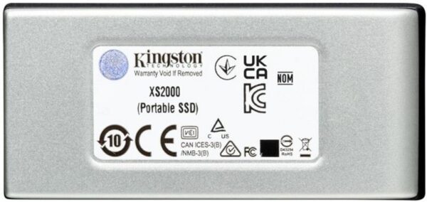 Накопитель внешний SSD Portable USB 2.0ТB Kingston XS2000 Silver (SXS2000/2000G)