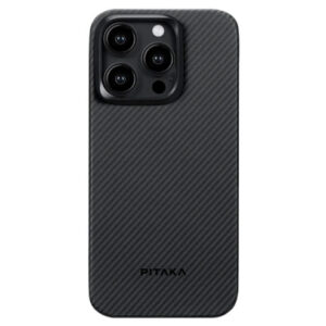 Чехол Pitaka MagEZ Case 4 Twill 600D with MagSafe для Apple iPhone 15 Pro (Black/Grey) (KI1501PA)