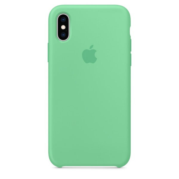 Чехол Silicone Case для iPhone X/Xs (Spearmint) (MVF52) (Original Assembly)