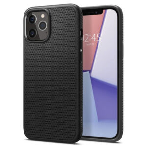 Чехол Spigen Liquid Air для iPhone 12/12 Pro (Black) (ACS01701)