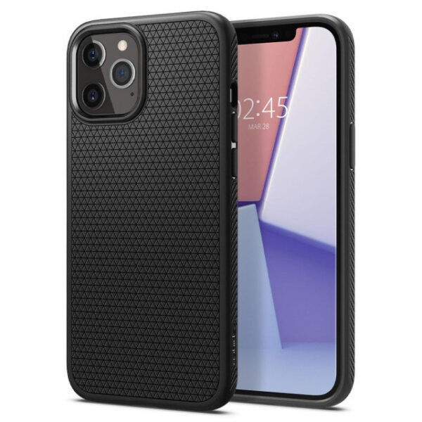Чехол Spigen Liquid Air для iPhone 12/12 Pro (Black) (ACS01701)