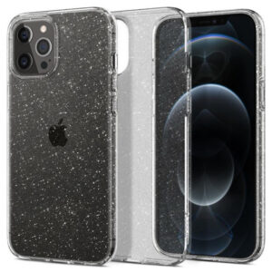 Чехол Spigen Liquid Crystal Glitter для iPhone 12/12 Pro (Crystal Quartz) (ACS01698)