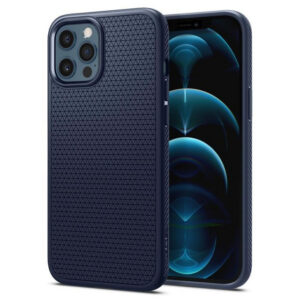 Чехол Spigen Liquid Air для iPhone 12/12 Pro (Navy Blue) (ACS02250)