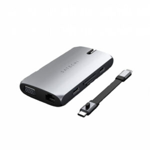 Satechi Aluminum USB-C On-the-Go Multiport Adapter Space Grey