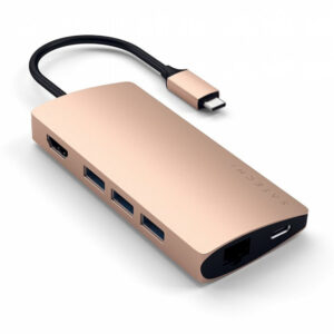 Satechi Type-C Multi-Port Adapter 4K with Ethernet V2 Gold