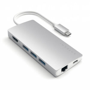 Satechi Type-C Multi-Port Adapter 4K with Ethernet V2 Silver