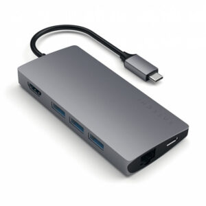 Satechi Type-C Multi-Port Adapter 4K with Ethernet V2 Space Grey