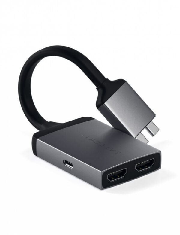 Satechi Type-C Dual HDMI Adapter Space Gray