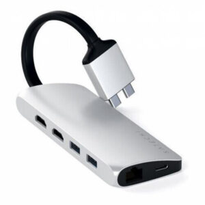 Satechi Aluminum Type-C Dual Multimedia Adapter Silver