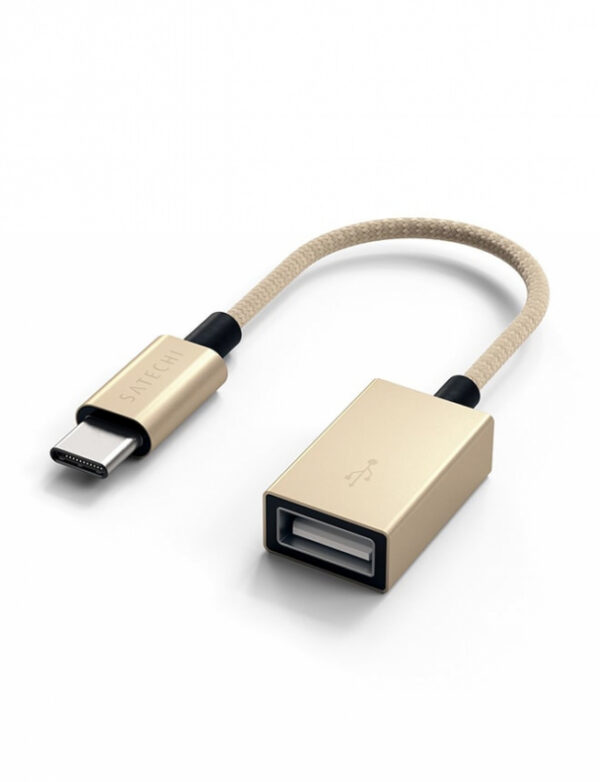 Satechi Type-C to Type-A Cabled Adapter Gold