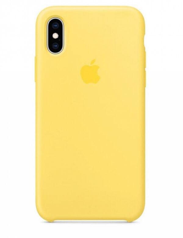 Чехол Silicone Case для iPhone X/Xs (Canary Yellow) (MW992) (Original Assembly)
