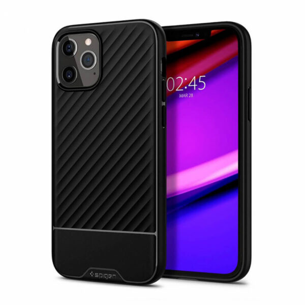 Чехол Spigen Core Armor для iPhone 12/12 Pro (Matte Black) (ACS01515)