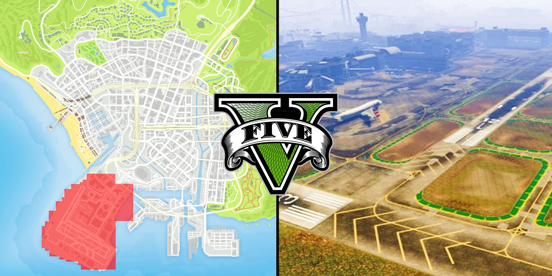 Где найти международный аэропорт Лос-Сантос в GTA 5?