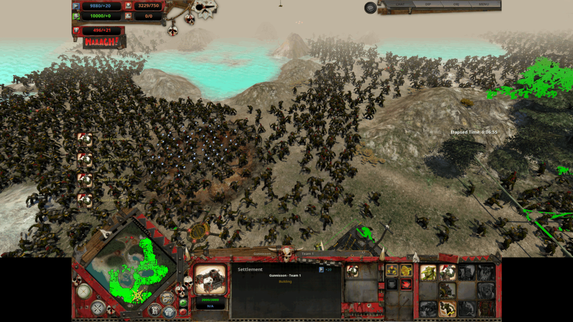 Реальные масштабы Waaagh! в Warhammer 40,000: Dawn of War — модеры проверяют пределы игры на прочность
